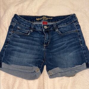 Arizona Jean Company Blue Jean Shorts with Cuffed Hem